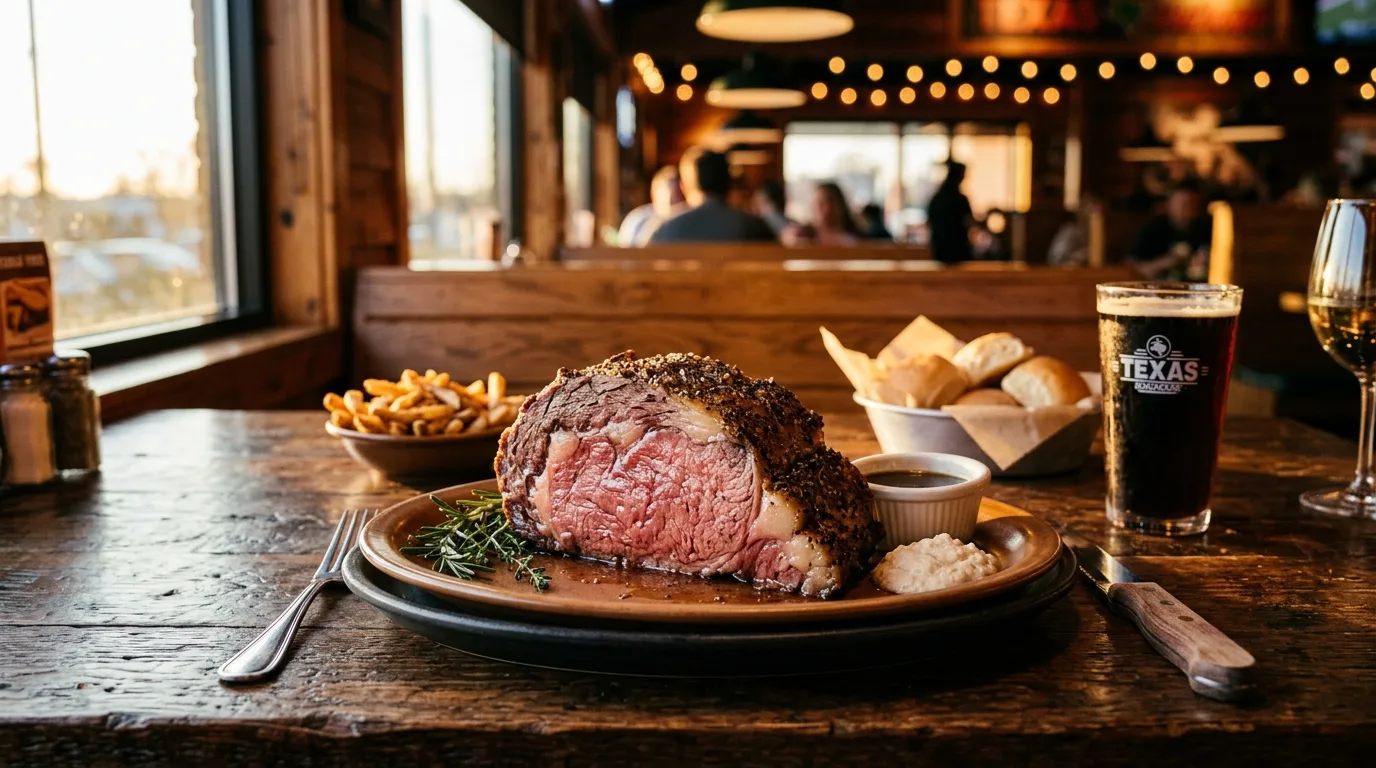 A Texas Roadhouse country dinner with two sides