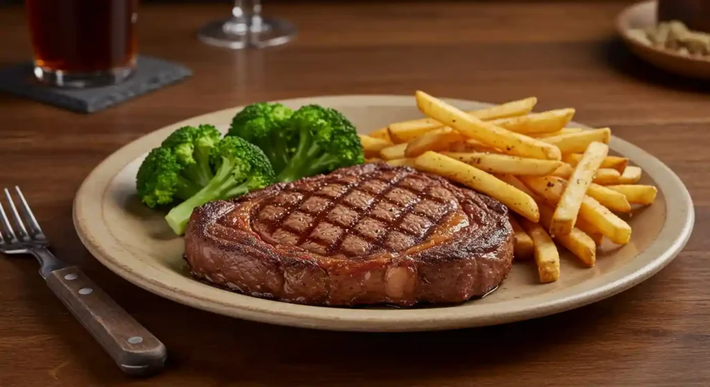 Steak with a baked potato
