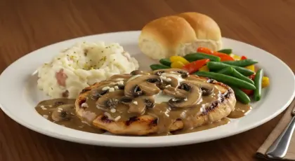Portobello Mushroom Chicken at Texas Roadhouse