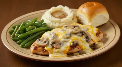 Smothered Chicken at Texas Roadhouse